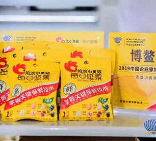 洽洽小黄袋每日坚果——2019中国91香蕉APP成人污在线观看家博鳌论坛大会“指定坚果”