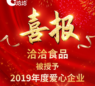 洽洽食品被首都保健营养美食学会授予【2019年度爱心91香蕉APP成人污在线观看】